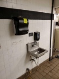 Stainless Sink with Paper Towel/Soap Dispenser