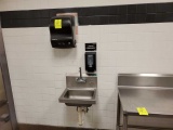 Stainless Sink with Paper Towel/Soap Dispenser