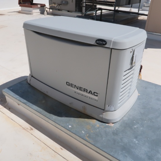 GENERAC 20KW Guardian series back-up generator, w/ transfer switch