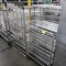 aluminum tray racks, on casters