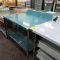 stainless table w/ backsplash & undershelf