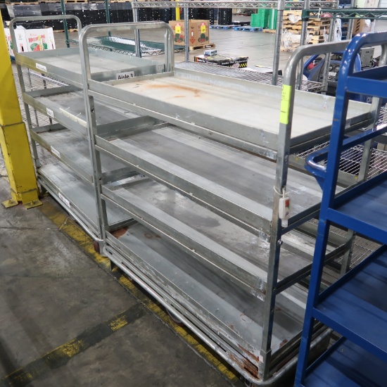 4-tier stocking carts