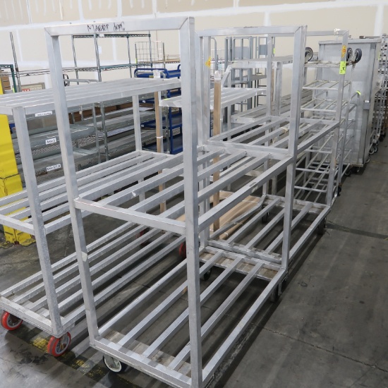 aluminum cooler racks, on casters