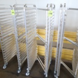 NEW aluminum Z-racks, sheet pan racks