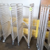 NEW aluminum Z-racks, sheet pan racks