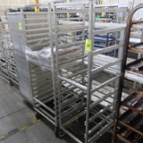 aluminum cooler rack & tub rack, on casters