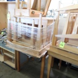 wooden tables, assorted