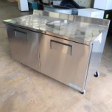 True worktop stainless 2) door cooler