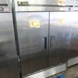 True stainless 2-door freezer