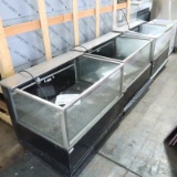 CSC refrigerated merchandisers w/ 3) glass sides