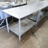 stainless table w/ undershelf