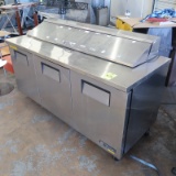 True stainless prep table
