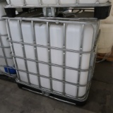 plastic containers in steel cages