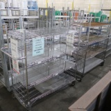 wire shelving units w/ casters