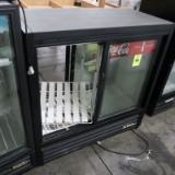 True glass door pass-through cooler