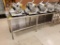 8ft x 30 x 41 stainless steel table