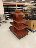 4 tier wood display