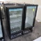 True glass door coolers, one w/ no shelves