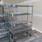 wire shelving unit w/ casters