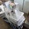 pallet of sheet pan cart, sheet pans, & french loaf pans