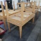 wooden tables