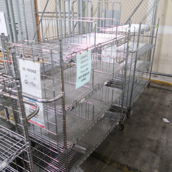 wire shelving units w/ casters