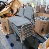 pallet of stackable chairs