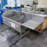 3-compartment sink w/ R drainboard