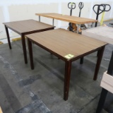 wooden tables