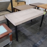 laminate topped table w/ steel base