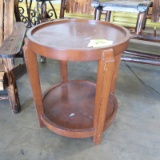 wooden side table