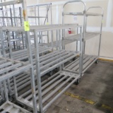 aluminum cooler racks, on casters