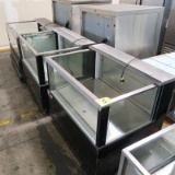 refrigerated merchandisers w/ 3) glass sides