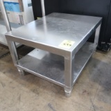 stainless equipment stand w/ undershelf