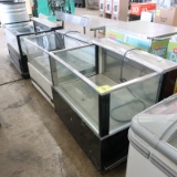 refrigerated merchandisers w/ 3) glass sides