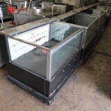 refrigerated merchandisers w/ 3) glass sides