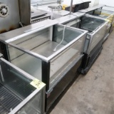 refrigerated merchandisers w/ 3) glass sides