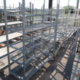 outdoor plant racks, on casters