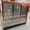 1998 Kysor-Warren freezer doors, 3 door case, w/ ele defrost