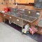 3-compartment sink w/ L & R drainboard