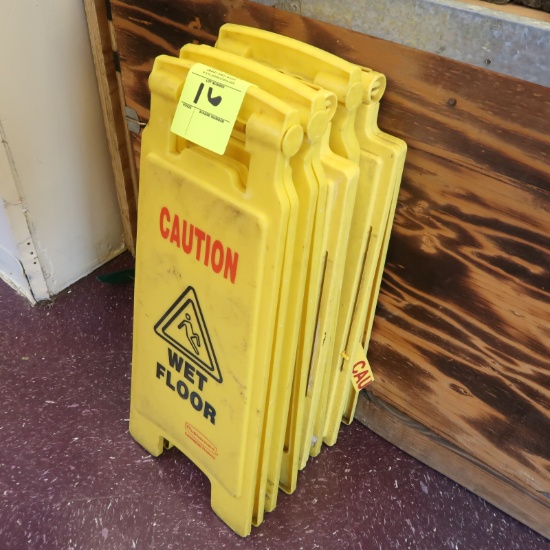 wet floor caution signs