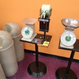 dial scale & bag dispenser on stand