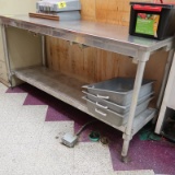 stainless table w/ undershelf