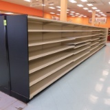 Lozier gondola shelving, 36' run + 4' endcap