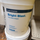 Ecolab Bright Blast floor stripper, 4) 5-gal buckets