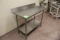 4' Stainless Table W/ Can Opener Mount