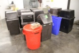 Group Of Trash Cans