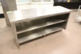 6' Stainless Table W/ Storage