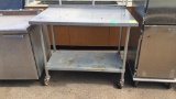 4' Stainless Table On Casters