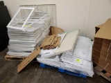 Pallet of Shelving and Metal Frames